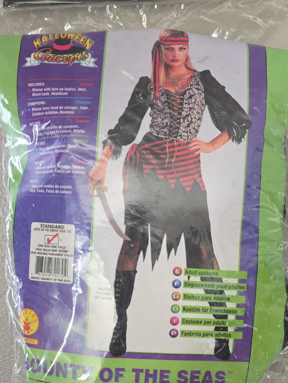 Halloween Concepts Women’s Red & Black Pirate Dress Costume
